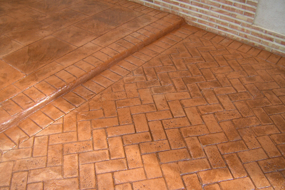 Superficie decorativa con precio hormigón impreso Cambrils accesible